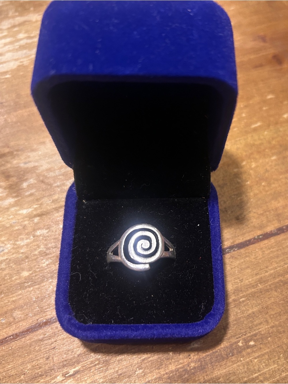 Sterling Silver Spiral Statement Ring - Silver